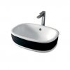 Керамическая раковина 65 см Artceram Azuley white glossy/black bicolor AZL002 01; 50 Купить Керамическая раковина 65 см Artceram Azuley white glossy/black bicolor AZL002 01; 50 в Киеве vannaja.kiev.ua