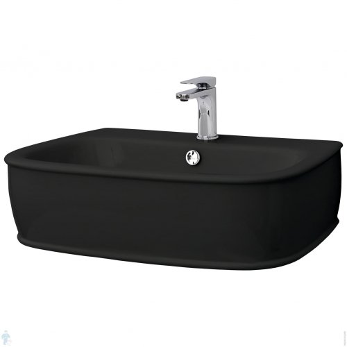 Керамическая раковина 72 см Artceram Azuley, black glossy (AZL003 03; 00) Купить Керамическая раковина 72 см Artceram Azuley, black glossy (AZL003 03; 00) в Киеве vannaja.kiev.ua