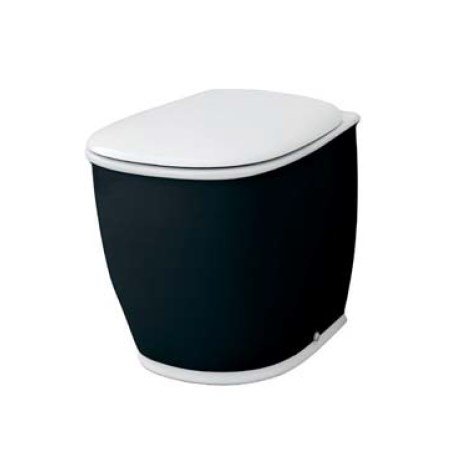 Підлоговий унітаз Artceram Azuley, white glossy / black bicolor (AZV002 01; 50) Купити Підлоговий унітаз Artceram Azuley, white glossy / black bicolor (AZV002 01; 50) в Києві vannaja.kiev.ua