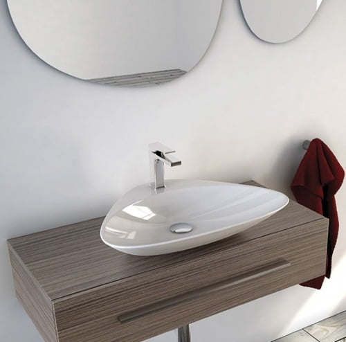 Керамическая раковина 60 см Artceram Plettro, white glossy (PTL001 01; 00) Купить Керамическая раковина 60 см Artceram Plettro, white glossy (PTL001 01; 00) в Киеве vannaja.kiev.ua