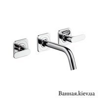 LINEATRE 170/B Cristal Смеситель для Раковины на 3 отверстия 170B ЗОЛОТО LINEA TRE 170 B Италия