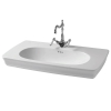 Купити Керамічна раковина 90 см Artceram Civitas, white glossy (CIL002 01; 00) в Києві vannaja.kiev.ua