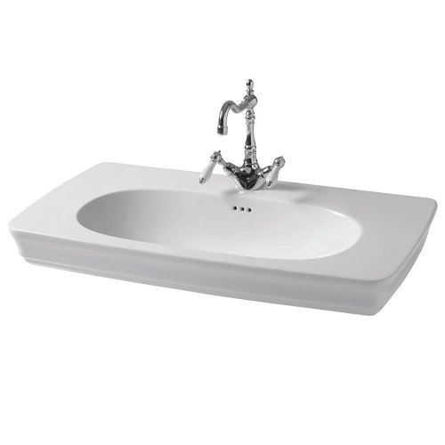 Купити Керамічна раковина 90 см Artceram Civitas, white glossy (CIL002 01; 00) в Києві vannaja.kiev.ua