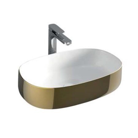 Керамическая раковина 55 см Artceram Cognac, white glossy/gold bicolor (COL003 01; 56) Купить Керамическая раковина 55 см Artceram Cognac, white glossy/gold bicolor (COL003 01; 56) в Киеве vannaja.kiev.ua