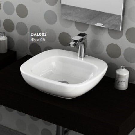Купити Керамічна раковина 45 см Artceram Dial, white glossy (DAL002 01; 00) в Києві vannaja.kiev.ua