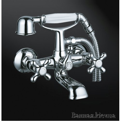Devit 27011127 Retro Змішувач для ванни Хром Чехія з душовим гарнітуром Купити Devit 27011127 Retro Змішувач для ванни Хром Чехія з душовим гарнітуром в Києві vannaja.kiev.ua