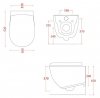 Купити Підвісний безободковий унітаз Artceram FLV004 03; 00 File 2.0 black glossy FLV0040300 в Києві vannaja.kiev.ua