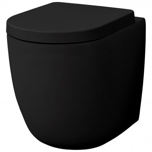 Купить Напольный безободковый унитаз Artceram File 2.0, black glossy (FLV005 03; 00) в Киеве vannaja.kiev.ua