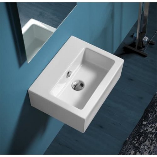Керамическая раковина 43 см Simas Frozen, bianco glossy (FZ 14) Купить Керамическая раковина 43 см Simas Frozen, bianco glossy (FZ 14) в Киеве vannaja.kiev.ua