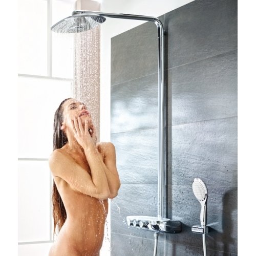 Купить Grohe 26250000 Rainshower 26250 Душевая Система с Термостатом SmartControl 360 DUO с Верхним 361x220 мм и ручным (3 типа струи) Цвет Хром в Киеве vannaja.kiev.ua