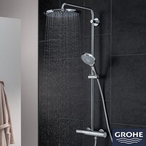 Купить Grohe 27968000 Rainshower System 27968 Душевая Cистема с термостатом поворотный душевой кронштейн 450 мм в Киеве vannaja.kiev.ua