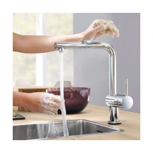 Купить Grohe 31360001 Minta Touch 31360 Смеситель для Кухни Сенсорный Поверхность Хром в Киеве vannaja.kiev.ua