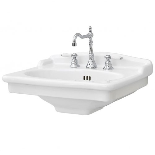 Купити Керамічна раковина 68 см Artceram Hermitage, white glossy (HEL002 01; 00) в Києві vannaja.kiev.ua