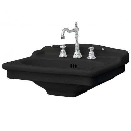 Купить Керамическая раковина 68 см Artceram Hermitage, black glossy (HEL002 03; 00) в Киеве vannaja.kiev.ua