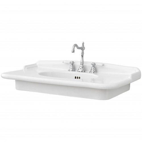 Купить Керамическая раковина 92 см Artceram Hermitage, white glossy (HEL005 01; 00) в Киеве vannaja.kiev.ua