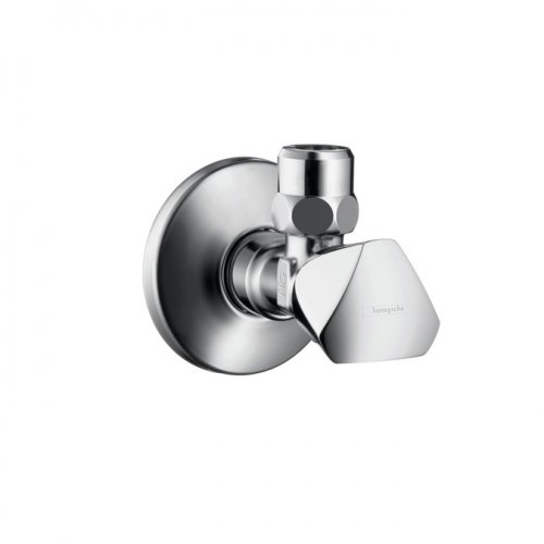 Купить Hansgrohe 13902000 E 1/2 Угловой Вентиль 13902 подключение к стене отвод цанговое соединение O 10 мм в Киеве vannaja.kiev.ua