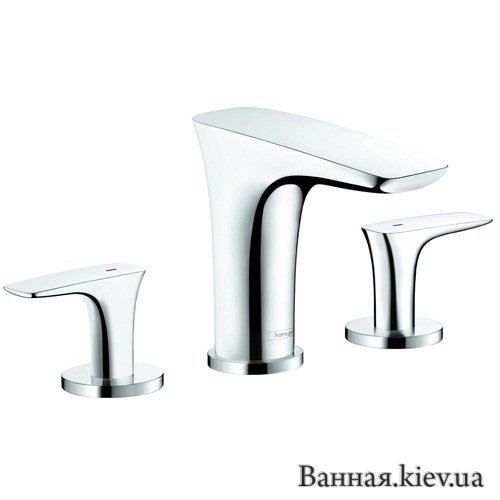 Купить Hansgrohe 15073000 PuraVida 15073 Смеситель для Раковины на 3 отверстия Германия Хром в Киеве vannaja.kiev.ua