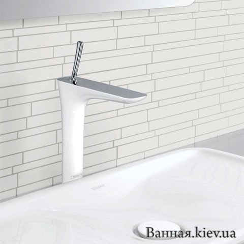 Купити Hansgrohe 15081400 PuraVida 200 Одноважільний змішувач 150814 для Раковини (білий / хром) в Києві vannaja.kiev.ua