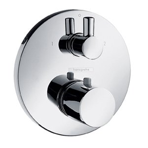 Купити Hansgrohe 15721000 Ecostat S 15721 Термостат з Вбудованим запірної і перемикатися вентилем Прихований монтаж в Києві vannaja.kiev.ua
