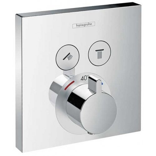 Hansgrohe 15763000 ShowerSelect 15763 Термостат з Двома запірний вентиль Зовнішня Частина Колір Хром Купити Hansgrohe 15763000 ShowerSelect 15763 Термостат з Двома запірний вентиль Зовнішня Частина Колір Хром в Києві vannaja.kiev.ua