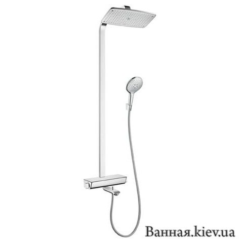 Купити Hansgrohe 27113400 Select Showerpipe 360 Білий / Хром двісті сімдесят одна тисяча сто тридцять чотири Верхній Душ 360 мм Винос 380 мм в Києві vannaja.kiev.ua