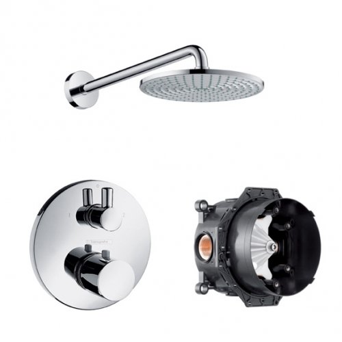 Hansgrohe 27122000 Raindance Air 240мм 27122 Верхний Душ 27474000 + Ecostat S 15721000 Термостат с Запорным Переключающим Вентилем и iBox 01800180 Купить Hansgrohe 27122000 Raindance Air 240мм 27122 Верхний Душ 27474000 + Ecostat S 15721000 Термостат с Запорным Переключающим Вентилем и iBox 01800180 в Киеве vannaja.kiev.ua