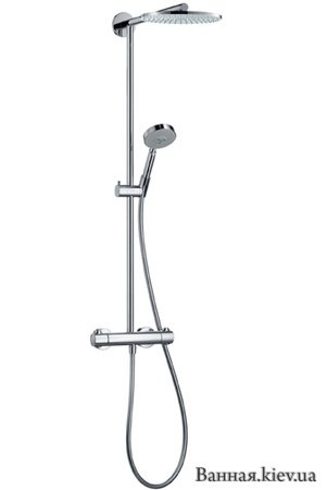 Купити Hansgrohe 27165 Raindance Showerpipe 27165000 Душова Система з Термостатом верхній душ 180мм в Києві vannaja.kiev.ua