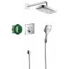 Купить Hansgrohe 27296000 Raindance Select E 27296 Душевой Комплект Душевая Система с Верхним Душем Ручным Душем и Термостатическим Смесителем для Скрытого Монтажа Цвет Хром в Киеве vannaja.kiev.ua