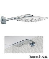 Hansgrohe 27385400 Raindance 273854 Select E 300 2jet Верхний Душ с Держателем 390 мм ЦВЕТ- Хром/Белый