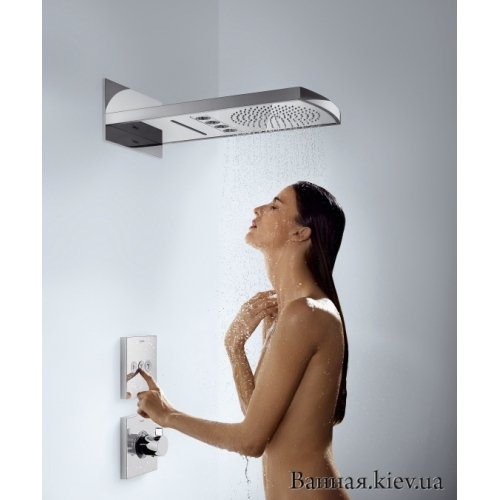 Купить Hansgrohe 28410400 Raindance 284104 Rainfall 240 Air 3jet Верхний Душ с ПОДСВЕТКОЙ Цвет - БЕЛЫЙ ХРОМ в Киеве vannaja.kiev.ua