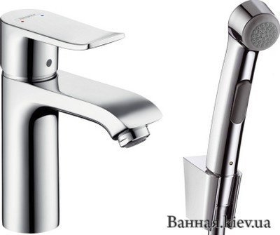 Купити Hansgrohe 31285000 Metris 31285 Змішувач на Умивальник з Гігієнічним душем Німеччина в Києві vannaja.kiev.ua