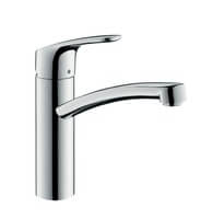Hansgrohe 31815000 Focus 31815 Смеситель для Кухни Выдвижной Излив Поворотный 150 ° 2 Вида Струи воды, хром