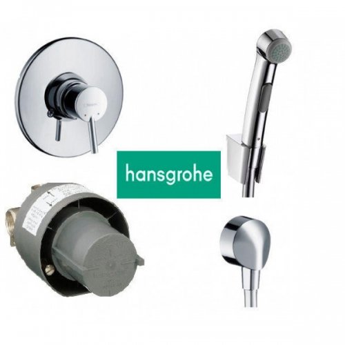 Купить Hansgrohe 32128+27454+32635+13620180 TALIS S Набор для Гигиенического Душа Монтаж Скрытый в Киеве vannaja.kiev.ua