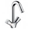 Hansgrohe 71222000 Logis 71222 Змішувач для Раковини з Поворотним зливом двухвентильний механічний донний клапан Колір Хром Купити Hansgrohe 71222000 Logis 71222 Змішувач для Раковини з Поворотним зливом двухвентильний механічний донний клапан Колір Хром в Києві vannaja.kiev.ua