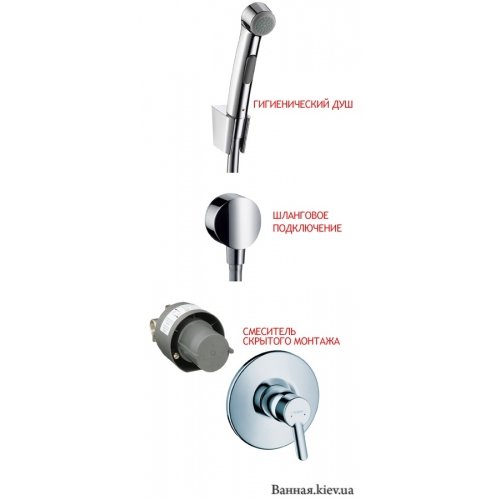 Hansgrohe Набор для Гигиеничесского Душа Скрытого Монтажа FOCUS S 31764+32128+27453 Однорычажный Купить Hansgrohe Набор для Гигиеничесского Душа Скрытого Монтажа FOCUS S 31764+32128+27453 Однорычажный в Киеве vannaja.kiev.ua