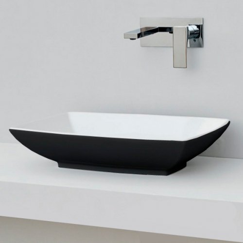 Керамічна раковина 60 см Artceram Jazz, white glossy / black bicolor (JZL002 01; 50) Купити Керамічна раковина 60 см Artceram Jazz, white glossy / black bicolor (JZL002 01; 50) в Києві vannaja.kiev.ua