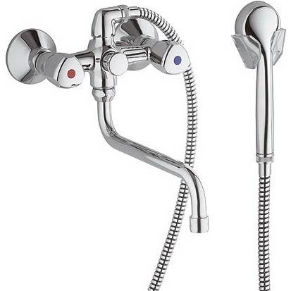 Купить KLUDI 251130515 Standard Смеситель для Ванны с Длинным Поворотным Изливом Двухвентильный в Киеве vannaja.kiev.ua