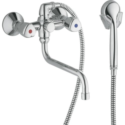 Купить Kludi Standard 251230515 Смеситель для ванны Смеситель для Ванны c Длинным Изливом Двухвентильный Цвет - Хром в Киеве vannaja.kiev.ua
