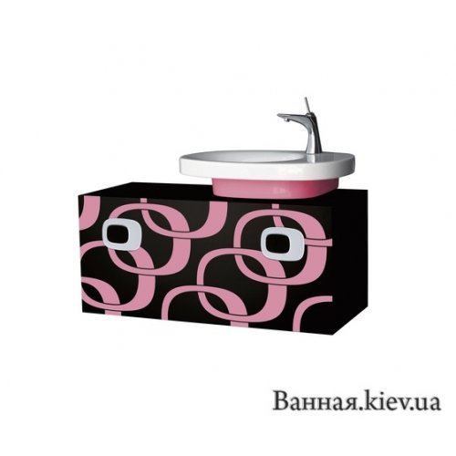 Купити Laufen 33551 055 542 MIMO Тумба 100 см Колір - Чорний / Рожевий 4.3355.1 Швейцарія 3355.1.542 4.3355.1.055.542.1 в Києві vannaja.kiev.ua
