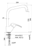 Купить Смеситель для кухни Paffoni Nettuno Due (ND180CR) в Киеве vannaja.kiev.ua