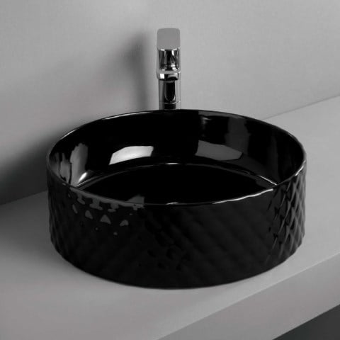 Керамическая раковина 44 см Artceram Rombo, black glossy (OSL009 03; 00) Купить Керамическая раковина 44 см Artceram Rombo, black glossy (OSL009 03; 00) в Киеве vannaja.kiev.ua