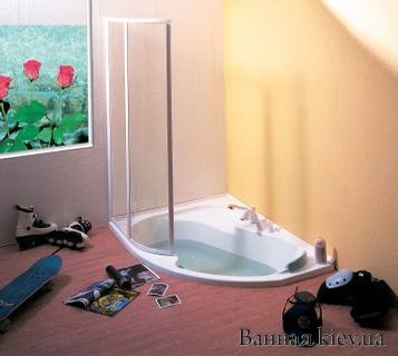 RAVAK Шторки Для Ванны Роза 160 см VSK2 Rosa L 160 Transparent 76L90100Z1 Купить RAVAK Шторки Для Ванны Роза 160 см VSK2 Rosa L 160 Transparent 76L90100Z1 в Киеве vannaja.kiev.ua