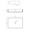 Купить Керамическая раковина 55 см Artceram Scalino, white glossy/el moro (SCL002 01; 90) в Киеве vannaja.kiev.ua