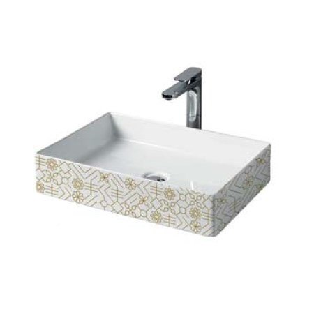 Купить Керамическая раковина 55 см Artceram Scalino, white glossy/el moro (SCL002 01; 90) в Киеве vannaja.kiev.ua