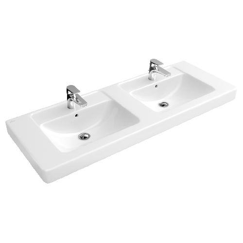 Купить Villeroy And Boch 61311301 SUBWAY Двойная раковина 130 х 48,5 см в Киеве vannaja.kiev.ua
