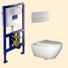 Купити Villeroy &amp; Boch 92246100 + 5614HR01 Viconnect Інсталяція + Subway 2.0 Direct Flush Унітаз Підвісна Сидіння з доводчиком Soft Clousing +922461 + 922490 + 5614R + 9M68S в Києві vannaja.kiev.ua