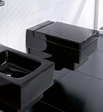 Купити Villeroy &amp; Boch Memento 562810S0 Чорний Підвісна Унітаз в Києві vannaja.kiev.ua