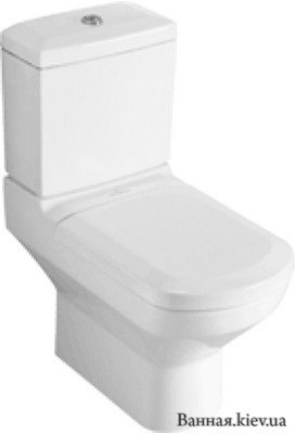 Купить Villeroy&Boch Sentique 56251001 Унитаз-Компакт Напольный Выпуск Универсальный в Киеве vannaja.kiev.ua