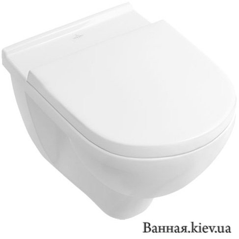 Villeroy & Boch 5660H101 O.Novo Унитаз Подвесной Крышка Микролифт (SoftClose) в комплекте Villeroy&Boch Купить Villeroy & Boch 5660H101 O.Novo Унитаз Подвесной Крышка Микролифт (SoftClose) в комплекте Villeroy&Boch в Киеве vannaja.kiev.ua