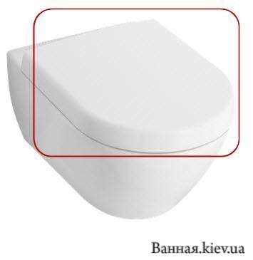 Купити Villeroy & Boch 9M68S101 Кришка для унітазу SUBWAY 2.0 (Німеччина) Плавного Опускання в Києві vannaja.kiev.ua